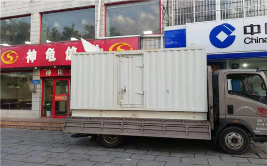 凉城出租发电机施工案例
